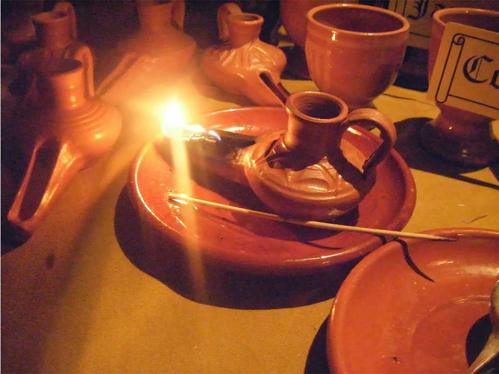 lámparas de aceite de ceramica, artesania, decoracion, hecho a mano