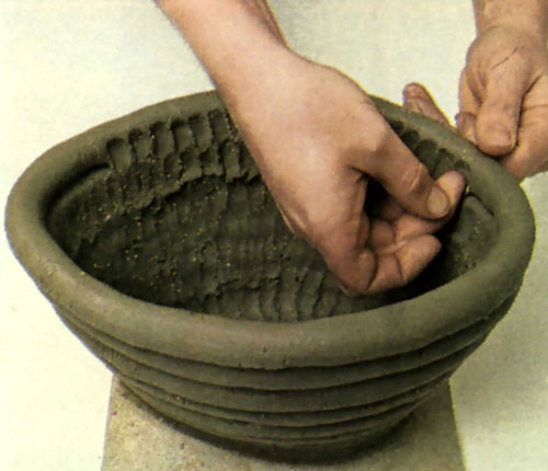 ceramica, tecnica rollos